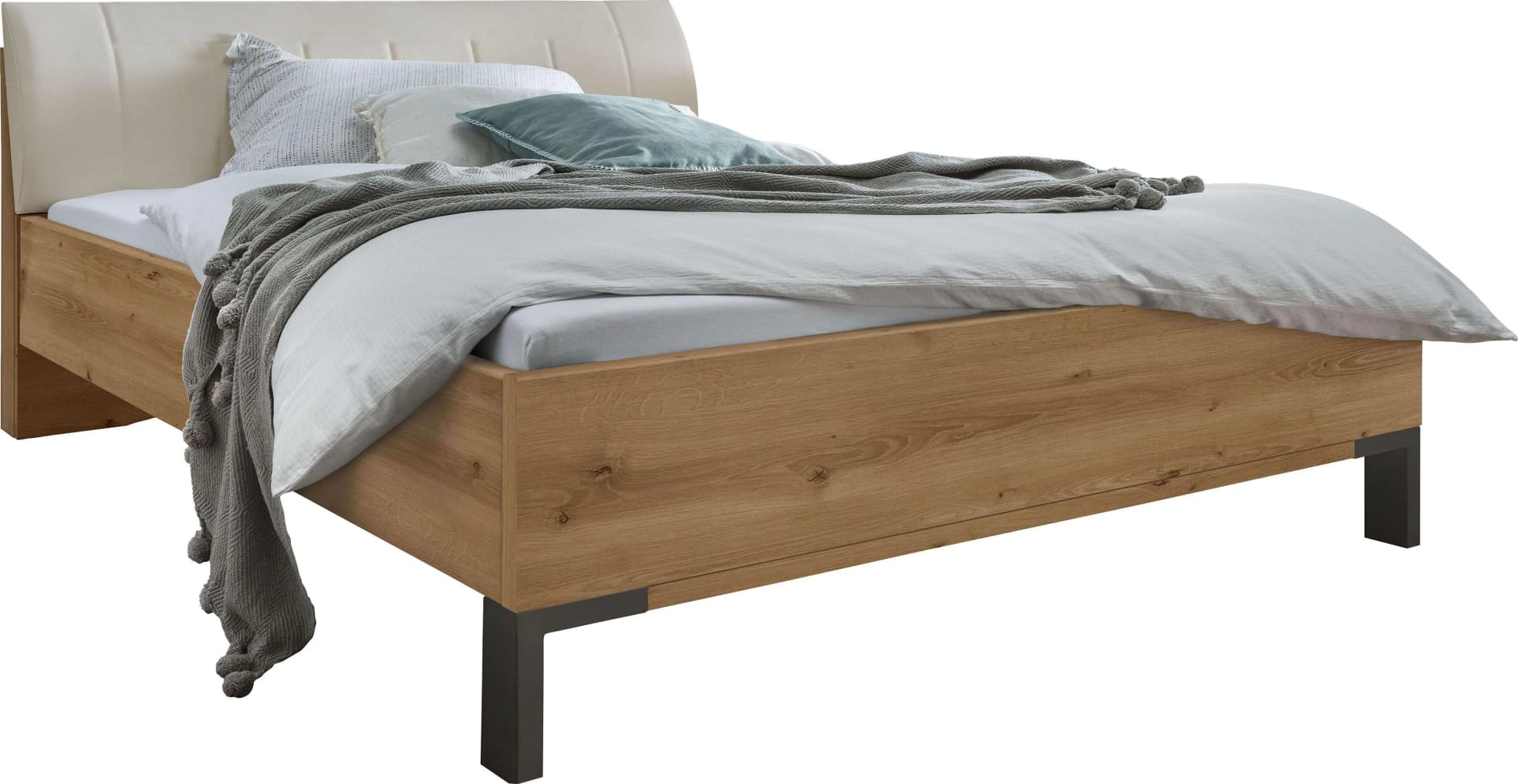 Futonbett WIEMANN Monaco Polsterkopfteil Kunstleder
