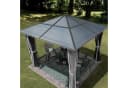 TOOLPORT Pavillon Gartenpavillon Moonlight Deluxe Grau mit 4 Seitenteilen und Moskitonetzen Bild 4