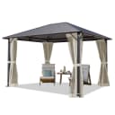 TOOLPORT Gartenpavillon Moonlight Superior 3x3.65m Cream Bild 1