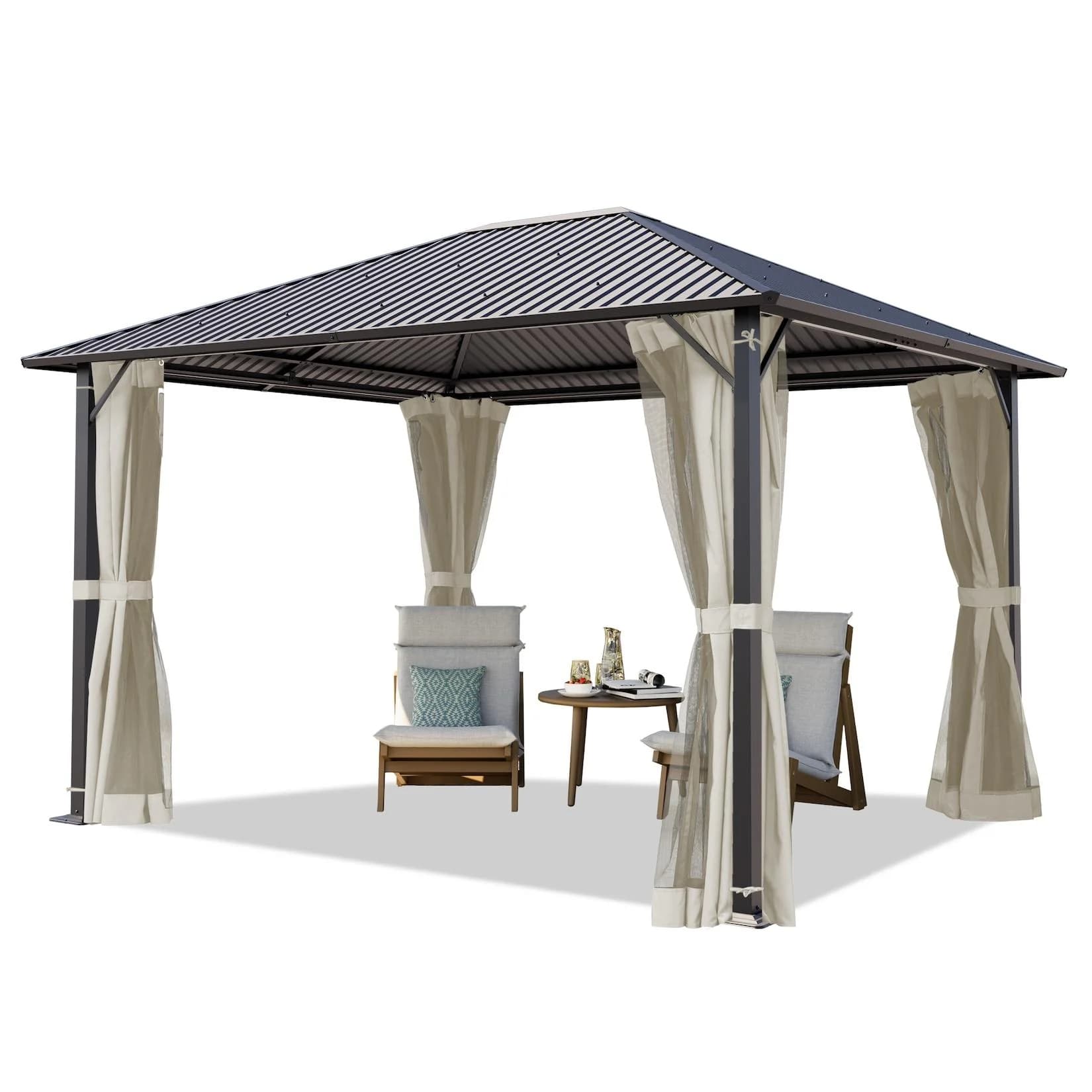TOOLPORT Gartenpavillon Moonlight Superior 3x3.65m Cream