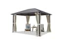 TOOLPORT Gartenpavillon Moonlight Superior 3x3.65m Cream Bild 3