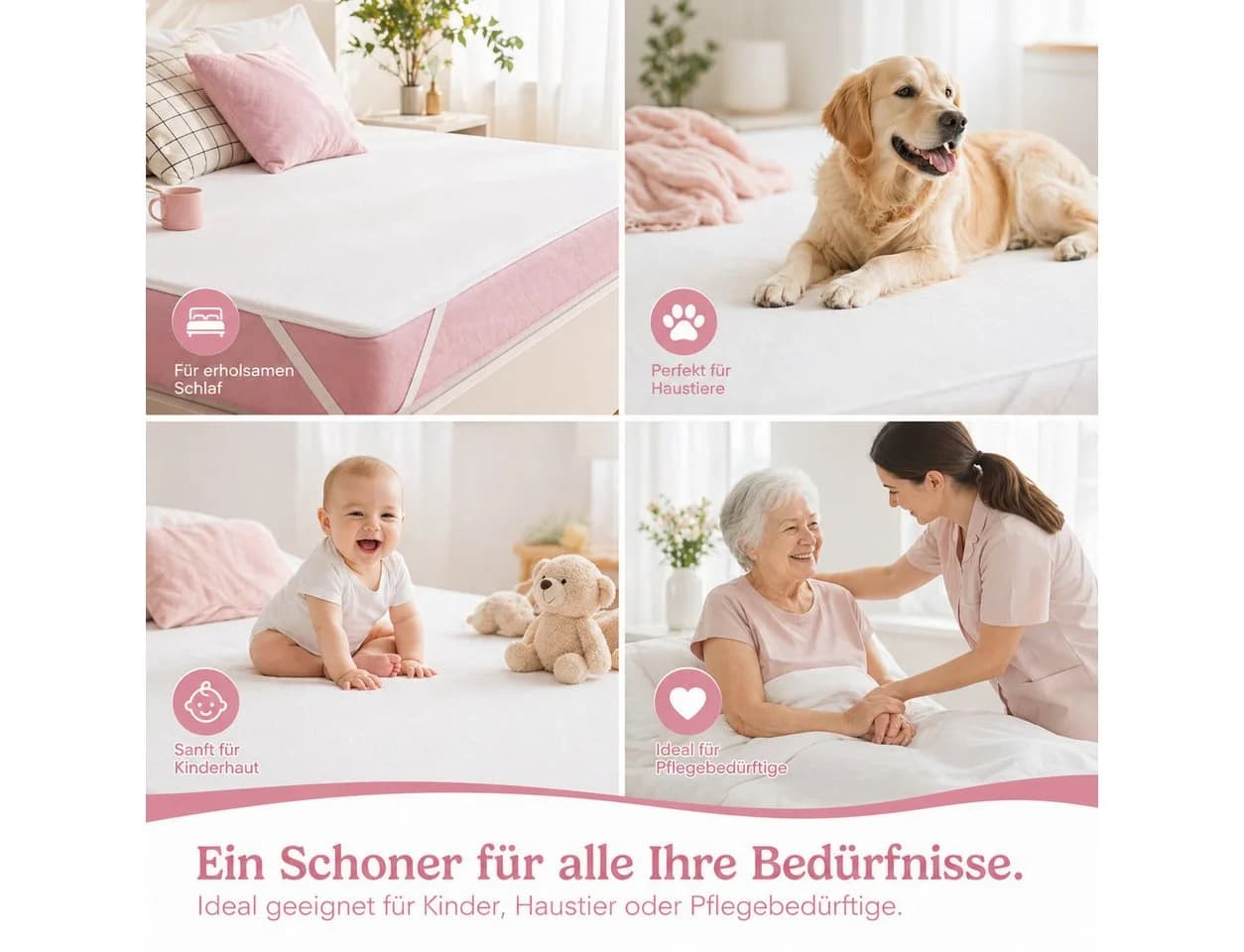 ALARA HOME Matratzenschoner Wasserdicht 90x200 2er Set - Bild 3