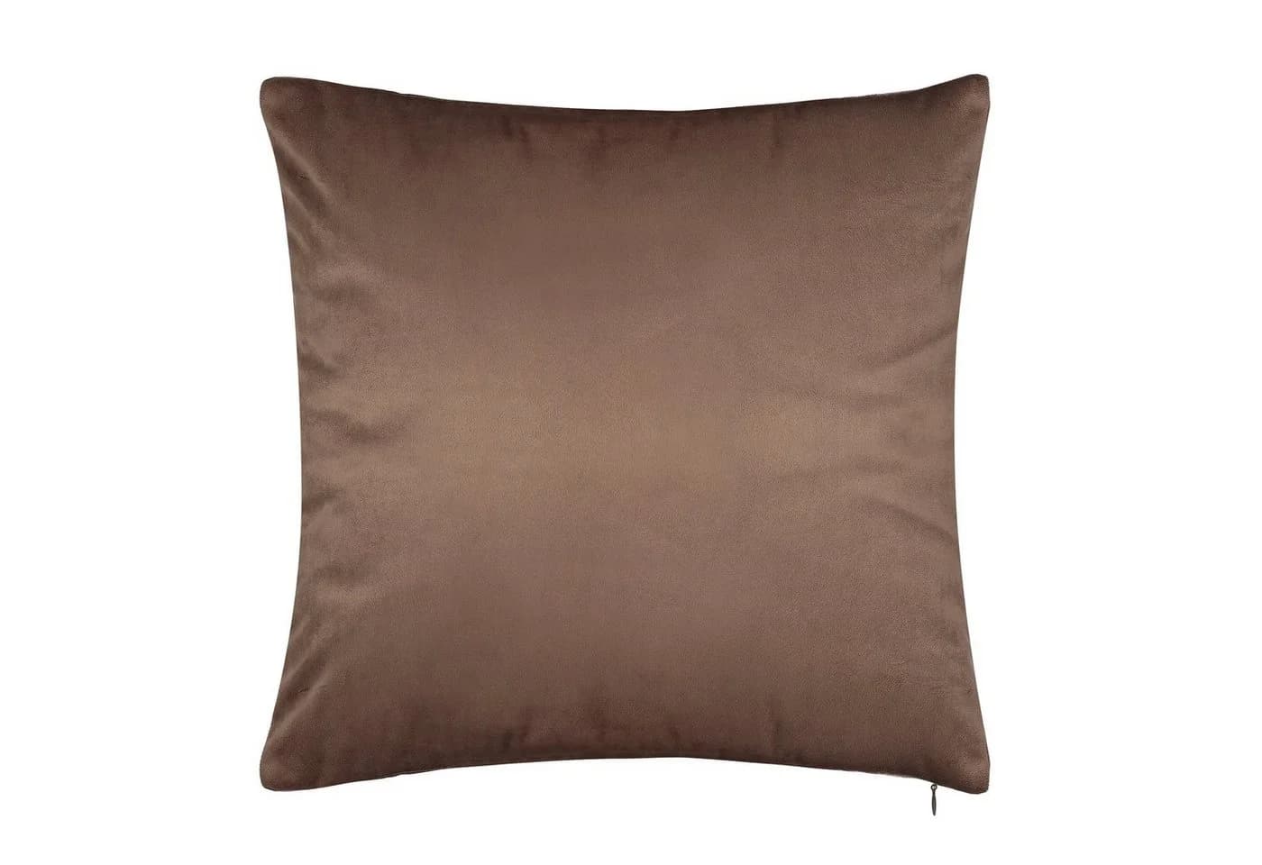 BARBONS Kissenbezug 2er-Pack Mikrofaser Samt Braun 40x40 cm