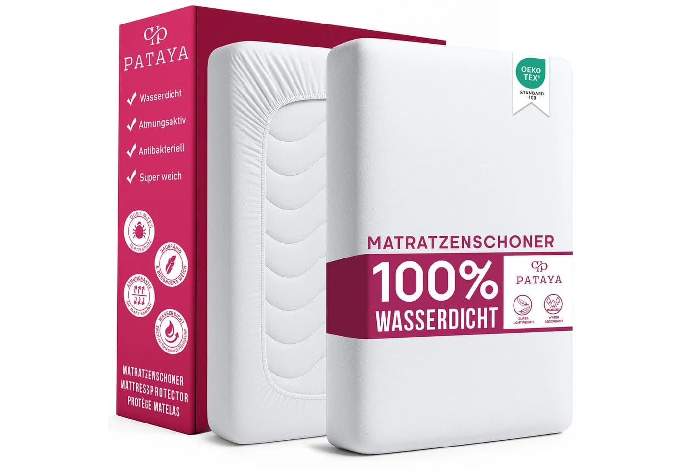 PATAYA Matratzenschoner 90x200, 140x200, 160x200, 180x200 cm - Bild 2