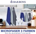 BARBONS Mikrofasertuch 3-tlg. Grau 60x40 cm Allzweckputzer Bild 4