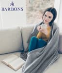 BARBONS Wohndecke Grau Flauschig Kuscheldecke Polyester Bild 4
