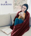 BARBONS Wohndecke Flauschig Kuscheldecke Rot 100% Polyester Bild 4