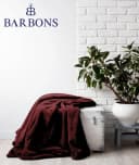 BARBONS Wohndecke Flauschig Kuscheldecke Rot 100% Polyester Bild 5