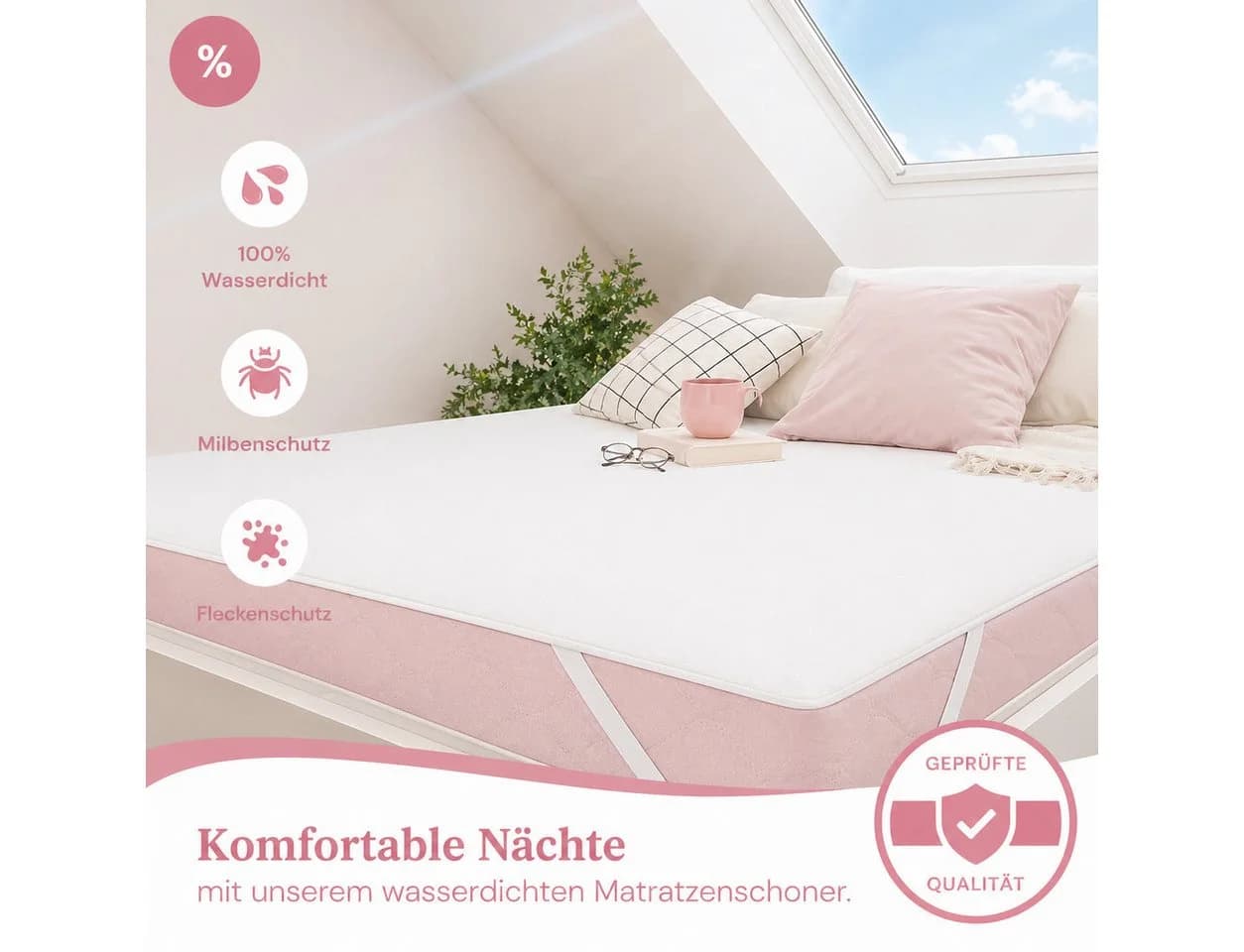 ALARA HOME Matratzenschoner wasserdicht Baumwolle