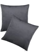 BRB HOME Kissenbezüge Samt Anthrazit 2er Pack Bild 2