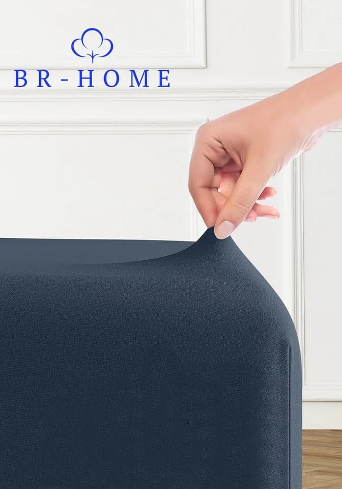 BR-Home Spannbettlaken 100% Baumwolle Jersey Rundumgummi