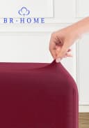 BR-Home Spannbettlaken 100% Baumwolle Jersey Rot Bild 1