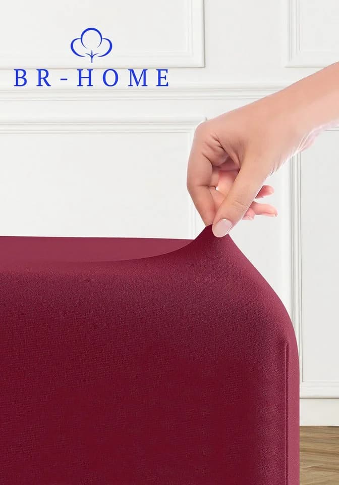 BR-Home Spannbettlaken 100% Baumwolle Jersey Rot