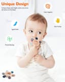 ALARA TOYS Beißring BPA-frei Holz & Silikon blau ab 3 Monaten Bild 3