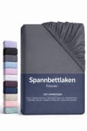 BRB HOME Spannbettlaken Polyester Dunkelgrau Mikrofaser Bild 2