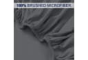 BRB HOME Spannbettlaken Polyester Dunkelgrau Mikrofaser Bild 3