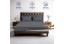 BRB HOME Spannbettlaken Polyester Dunkelgrau Mikrofaser Bild 5
