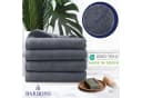 BARBONS Badetücher Set 4-tlg 70x140cm Grau Walkfrottee Baumwolle Bild 1