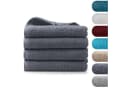 BARBONS Badetücher Set 4-tlg 70x140cm Grau Walkfrottee Baumwolle Bild 2