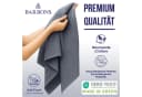 BARBONS Badetücher Set 4-tlg 70x140cm Grau Walkfrottee Baumwolle Bild 3