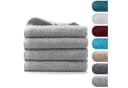 BARBONS Badetücher Set 4-tlg. Grau Walkfrottee 100% Baumwolle Bild 2