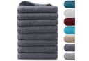BARBONS Handtücher Set 8-tlg. Grau 100% Baumwolle Walkfrottee Bild 2