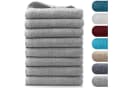 BARBONS Handtücher Set 8-tlg. Grau 100% Baumwolle Walkfrottee Bild 2