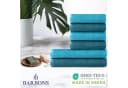BARBONS Handtuch Set 6-tlg. 100% Baumwolle Walkfrottee Petrol/Türkis Bild 1