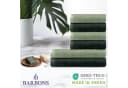 BARBONS Handtuch Set 6-tlg. 100% Baumwolle Walkfrottee Dunkelgrün/Hellgrün Bild 1