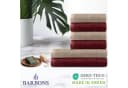 BARBONS Handtuch Set 6-tlg. Bordeaux/Taupe 100% Baumwolle Walkfrottee Bild 1