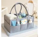 BLACKROCK Allzweckkorb Wickeltisch Organizer Filztasche Grau Multifunktional Bild 1