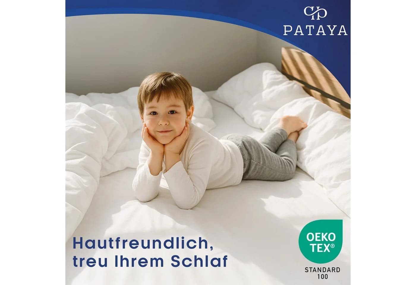 Pataya Spannbettlaken Jersey Bettlaken, bis zu 25cm Höhe, Gummizug: rundum, atmungsaktiv, hautfreundlich - Bild 5