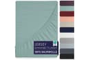 BRB HOME Spannbettlaken Jersey Baumwolle Grün bis 27 cm Bild 2