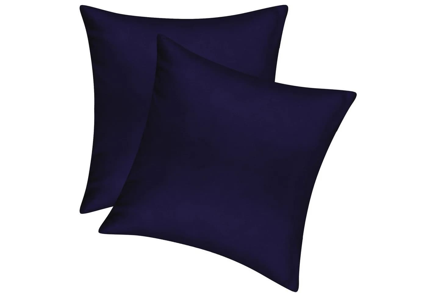 Pataya Kissenbezug 100% Baumwolle Jersey Blau 2er-Set - Bild 2