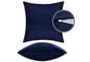 Pataya Kissenbezug 100% Baumwolle Jersey Blau 2er-Set Bild 4