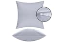 Pataya Kissenbezug 100% Baumwolle Grau Jersey 2er Set Bild 4