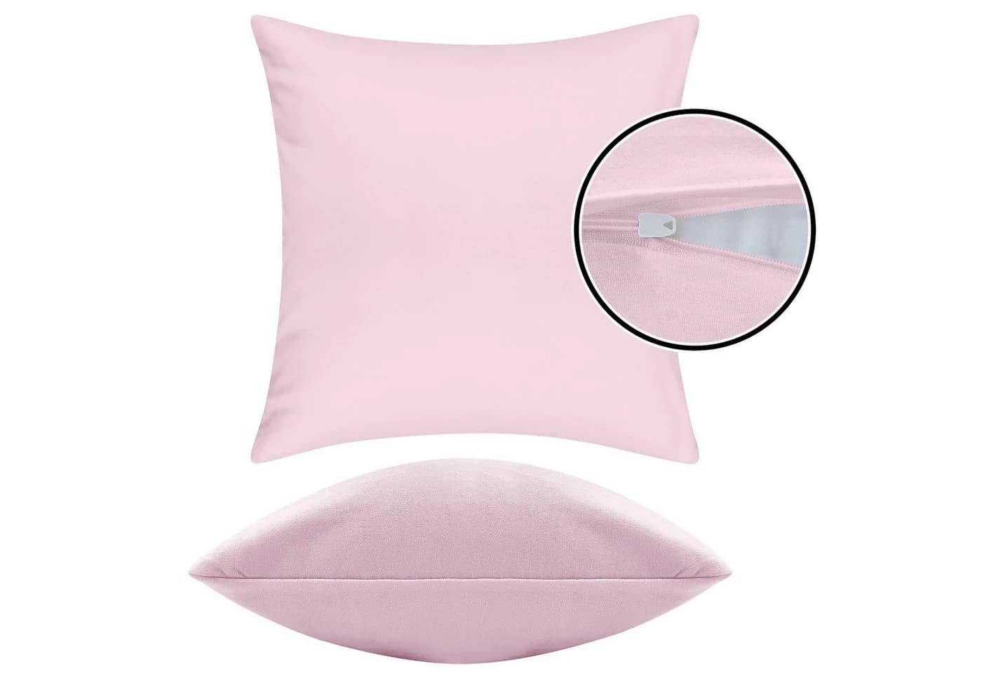Pataya Kissenbezug 100% Baumwolle Jersey - Vielseitige Farben & Größen - Bild 4