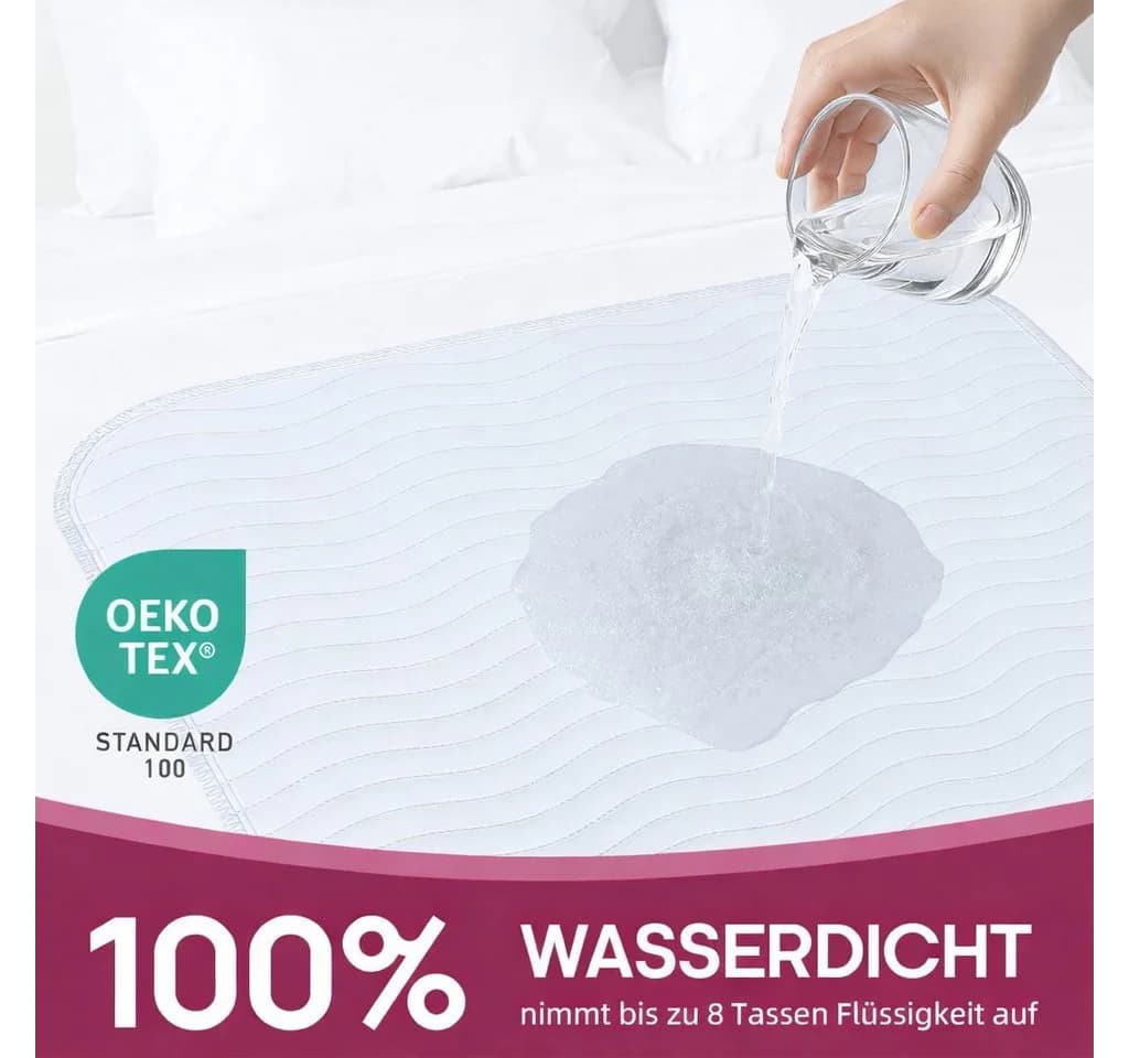 PTY HOME Inkontinenzauflage Premium Bett wasserdichte Matratzenauflage