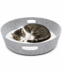 Pisi & Bili Katzenhaus Katzenkorb aus Filz Grau Bild 2