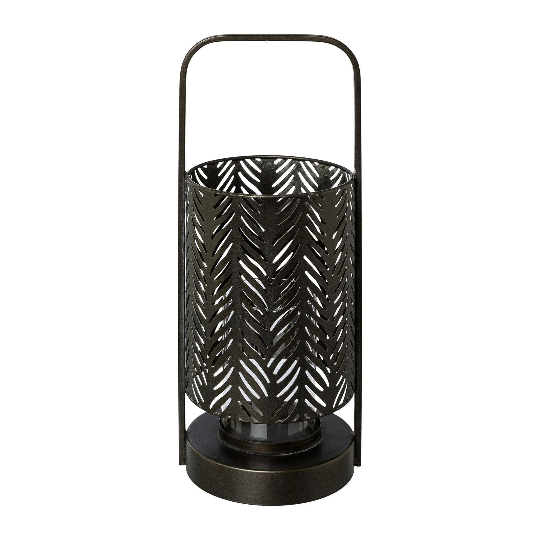 Windlicht FLORALIS Metall Schwarz