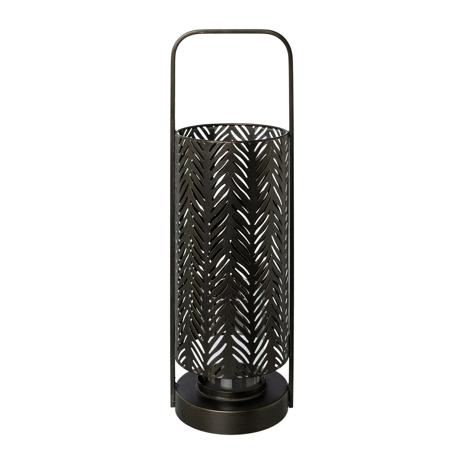Windlicht FLORALIS Metall Schwarz