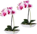 Creativ Green Kunstorchidee Phalaenopsis 2er Set Lila/Weiß Bild 3