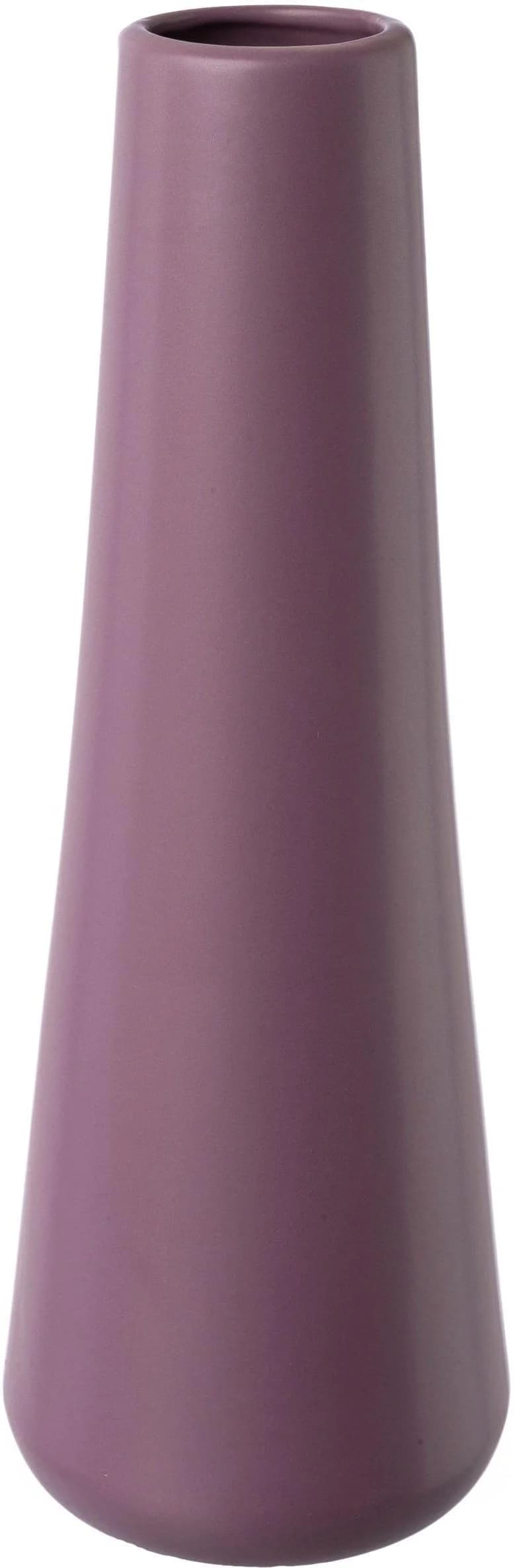 Creativ deco Dekovase Aubergine Porzellan mit Struktur - Bild 2