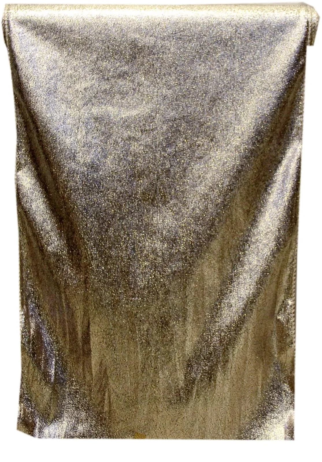 CREATIV DECO Tischläufer Set Silber Schimmer-Effekt 2-tlg.