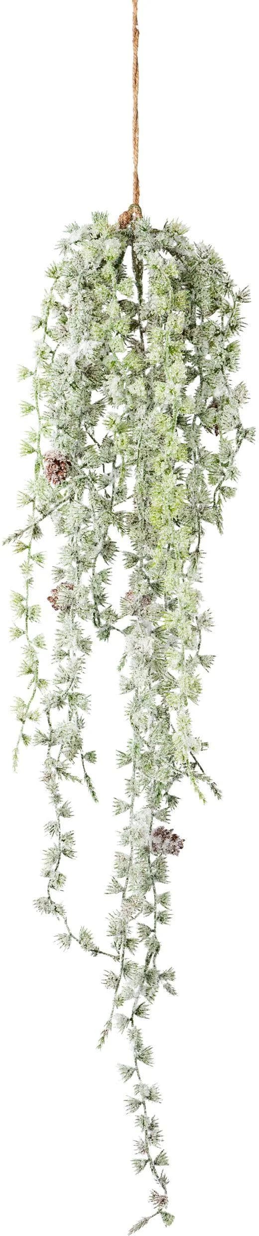 Creativ Green Winterliche Kunstpflanze Weihnachtsdeko Grün Hängezweige