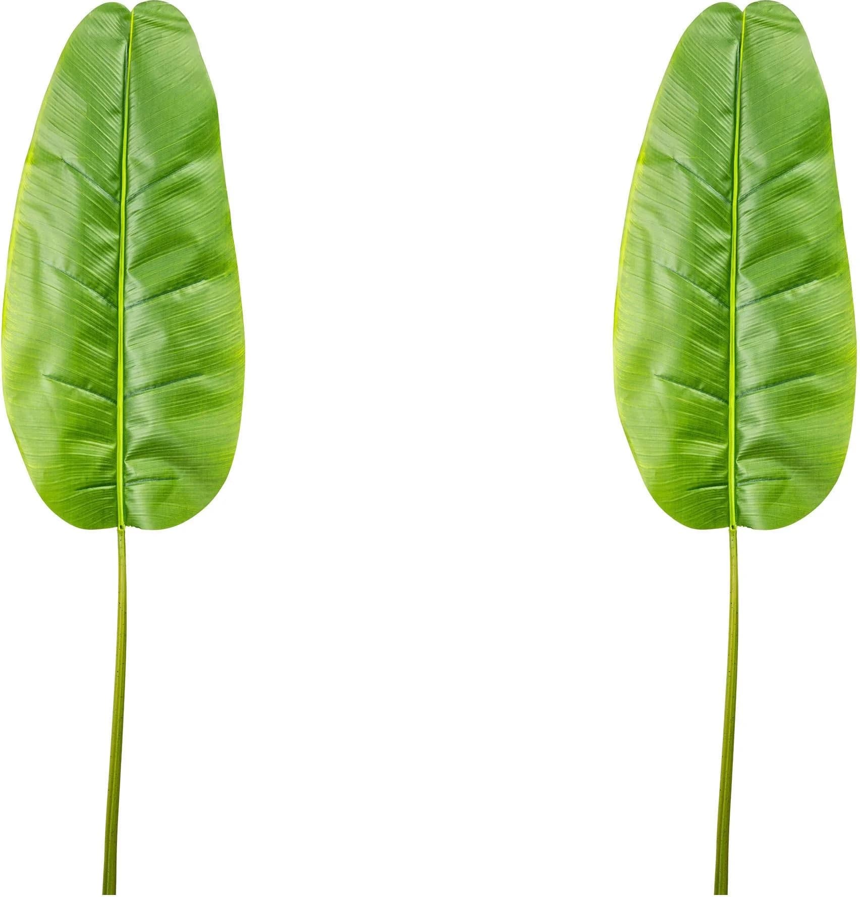 CREATIV GREEN Kunstgirlande Bananenblatt Grün 2er Set