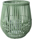 CREATIV HOME Windlicht Kerzenhalter Bambus Jadefarben Glas Bild 1