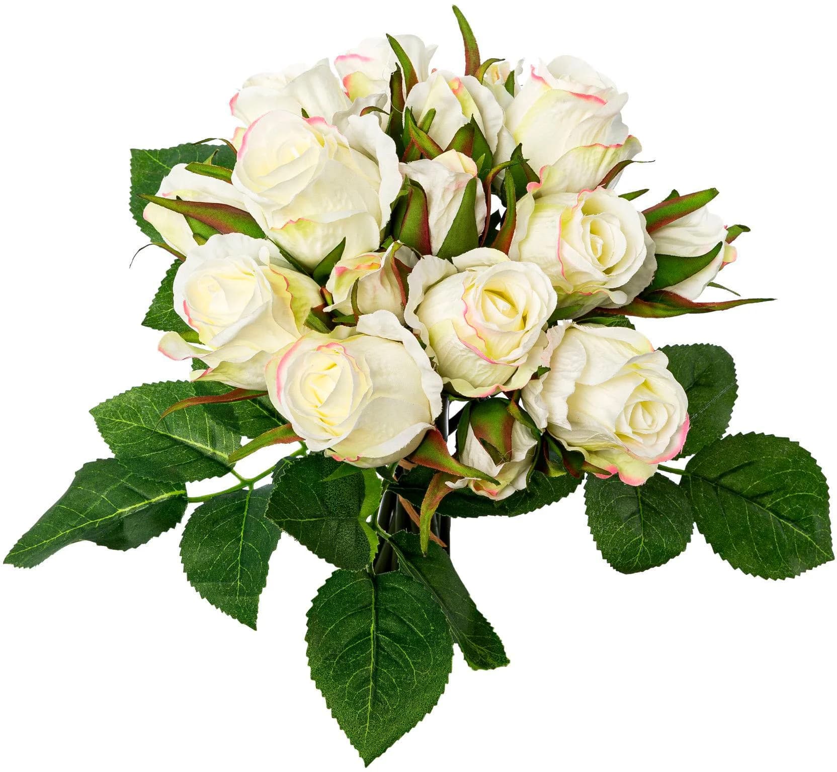 Creativ Green Kunstblumenstrauß Rosenbouquet Creme - Bild 2