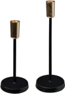 OTTO HOME Stabkerzenhalter Azlynn Schwarz-Gold Aluminium 2er Set Bild 4