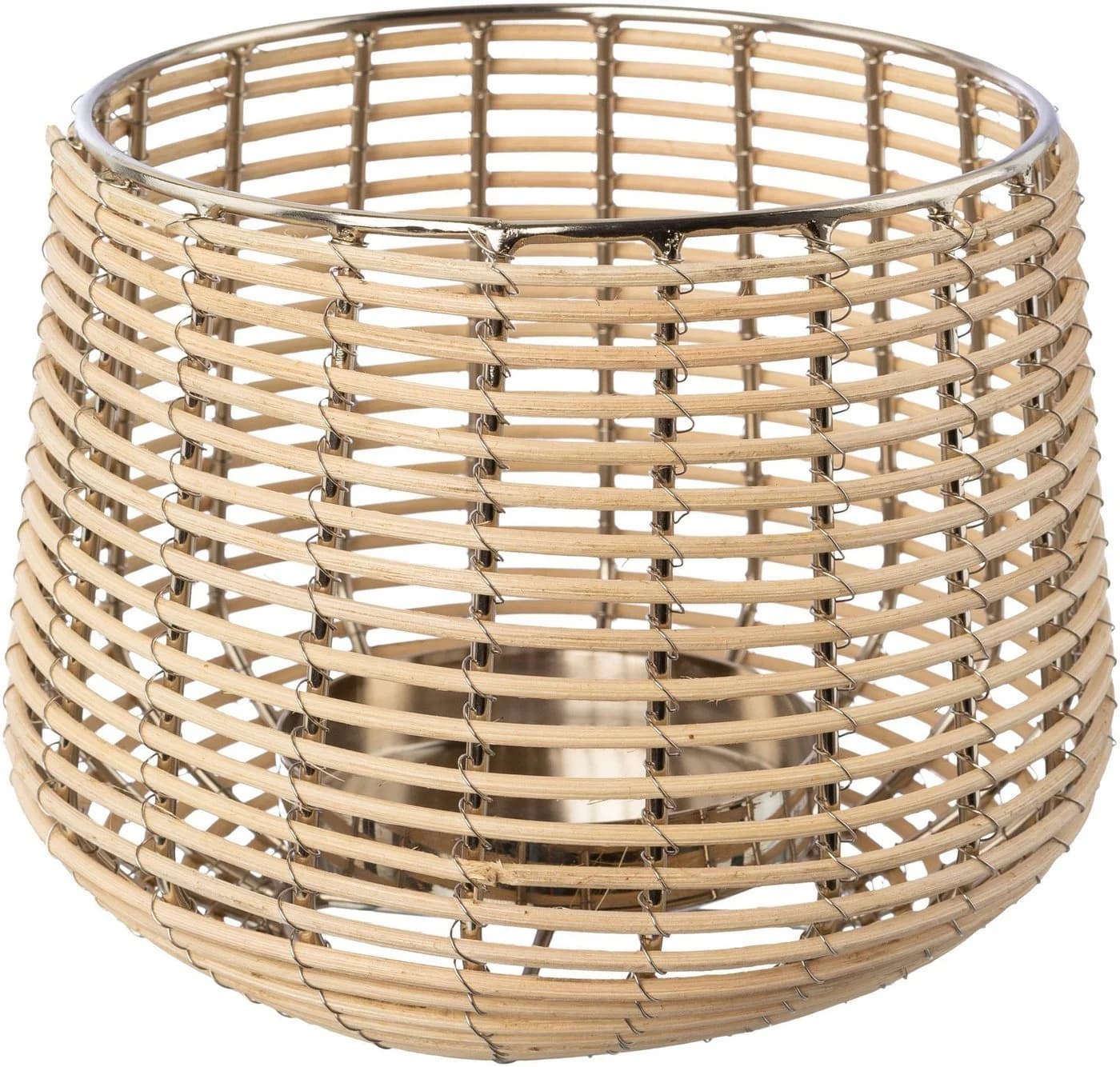 Home Affaire Windlicht Vallenay Braun Silber Naturweide Metall - Bild 2